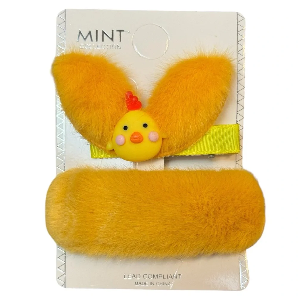 Furry Cartoon Spring Hairpins Set of 2 Easter Pastel Mix NWT 3/$15✨